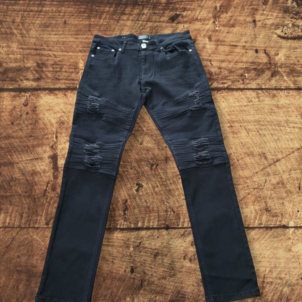 JEANS MEN'S BLACK SLIM FIT 32/32 NEW - CODE: 1028